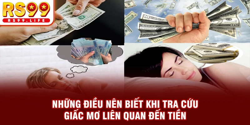 Những điều nên biết khi tra cứu giấc mơ liên quan đến tiền